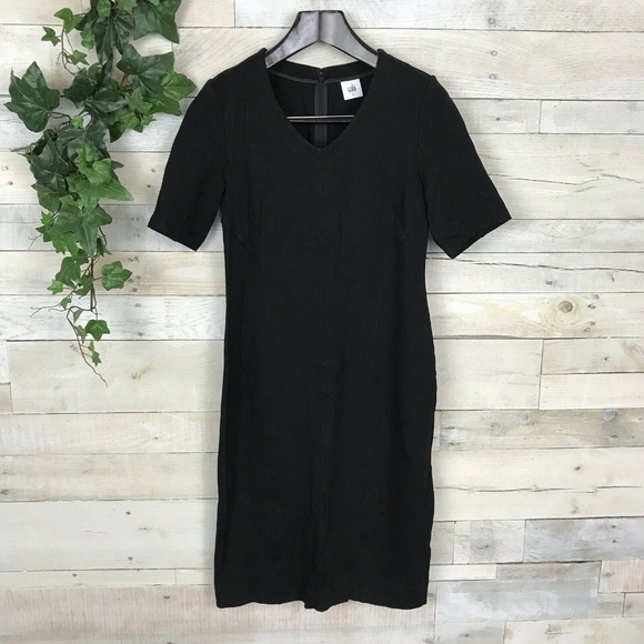 CAbi Dresses & Skirts - Cabi Claire Black Stretch Ponte Knit Dress 6